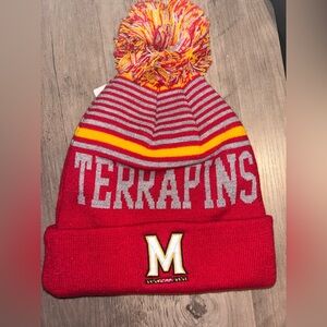 Terrapins Knit Beanie with Pom